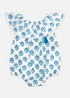 Baby Floral Romper Blueberry)