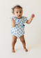 Baby Floral Romper Blueberry)