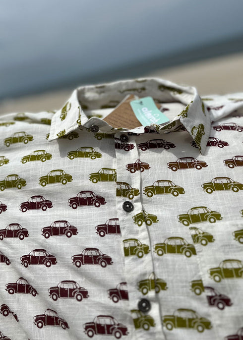 Mens Cool Printed Shirt - Taxi