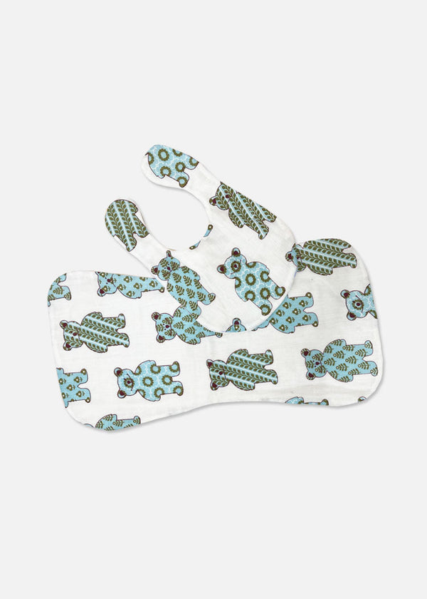 Newborn Bib Burp Cloth - Bhalu