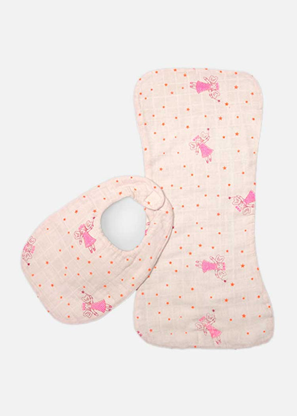 Newborn Bib Burp Cloth - Fairy
