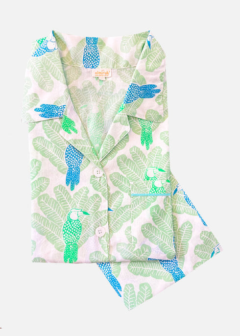 Women's Tropical Hornbill Pajama Set