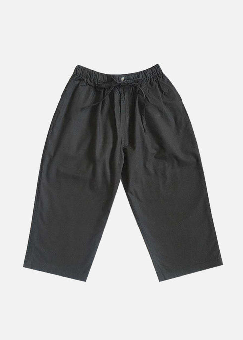 kids black pant with drawstring on waist