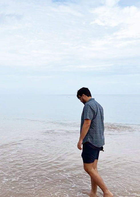 Mens Printed Shirt - Cherry