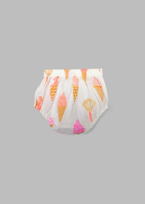 Almirah's baby frilly knicker in ice cream print