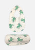 cotton bib and burp cloths in white color