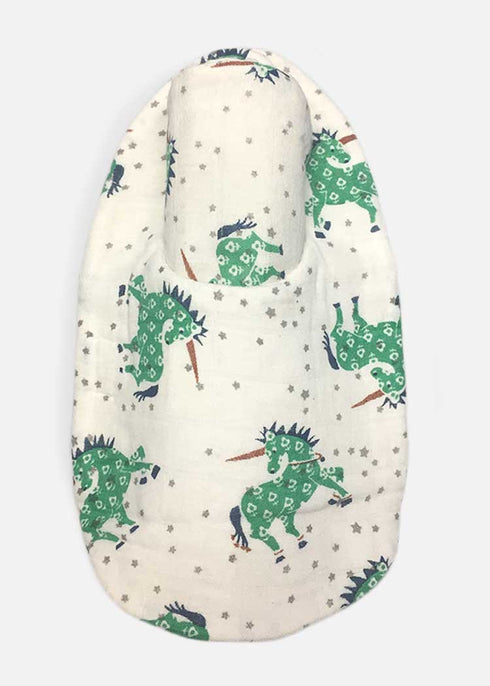 Almirah's unicorn print in newborn baby bib burp cloth