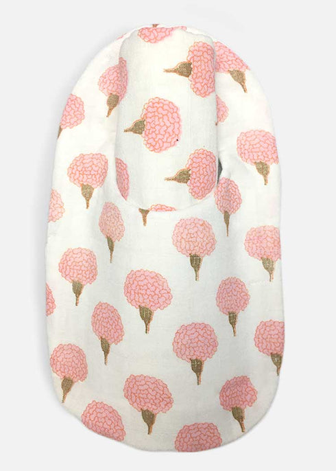 newborn bib burp cloth in floral print