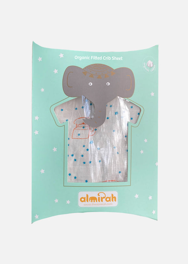 Organic Fitted Crib Sheet - Star Chai