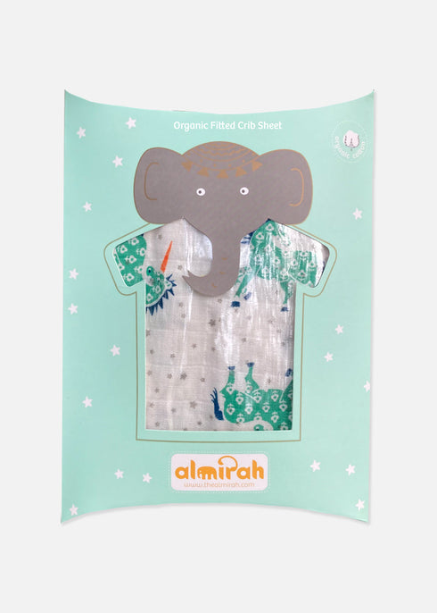Organic Fitted Crib Sheet - Unicorn