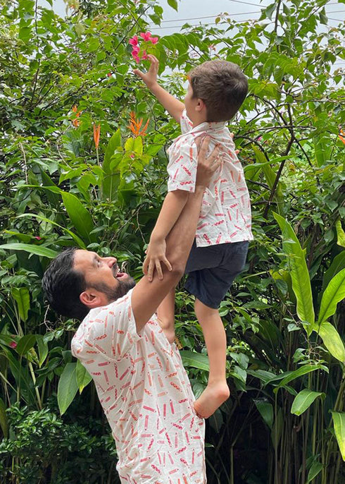 Pencil Doodle Shirt for Father-Son