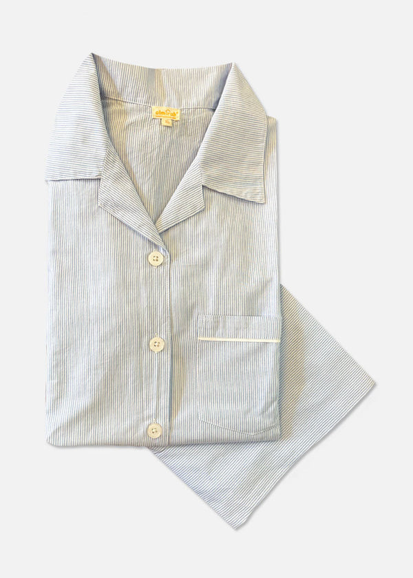 Women's Pyjama Set Blue Stripes