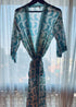 Women's Loungewear Gown Leopard Blue