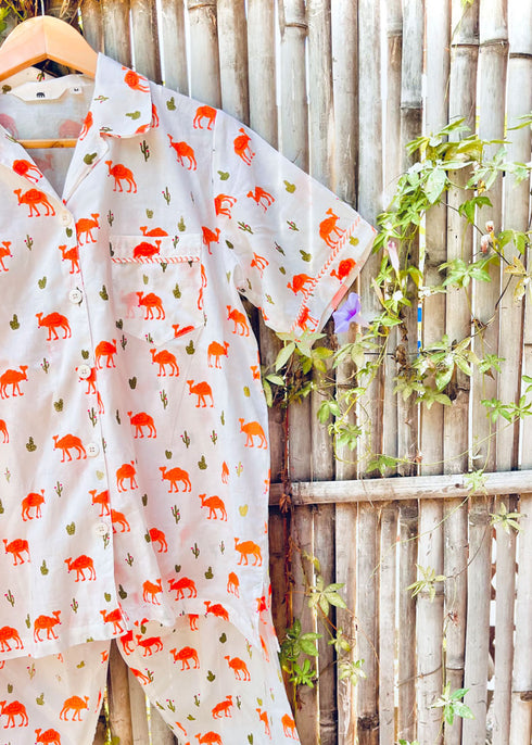 Women's Pyjama Set - Jodhpur Camel